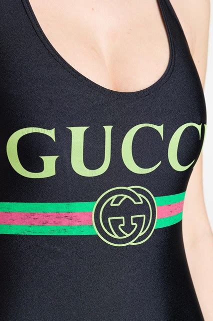 fake gucci bikini|black gucci swimsuit.